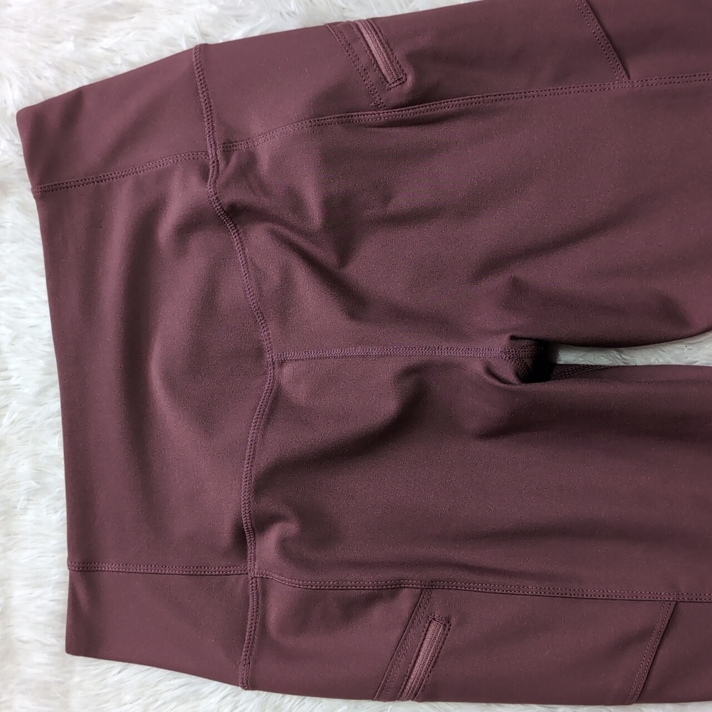 Eddie Bauer Rose Pink High Rise Trail Tight Leggings w/ Zipper Pockets Small - Picture 9 of 15